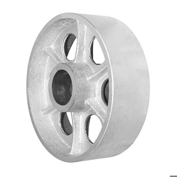 Wheel; 8X2.5 Semi-Steel (Silver); 1-15/16 Plain Bore; Spoked Core, Durastar, Mfr#: 825SS86S-O